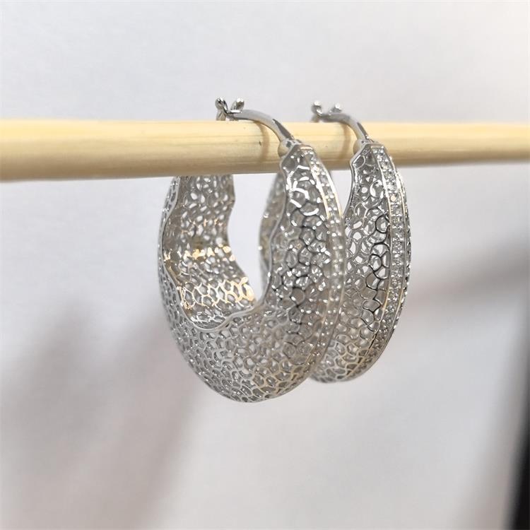 Silver Circle Earrings